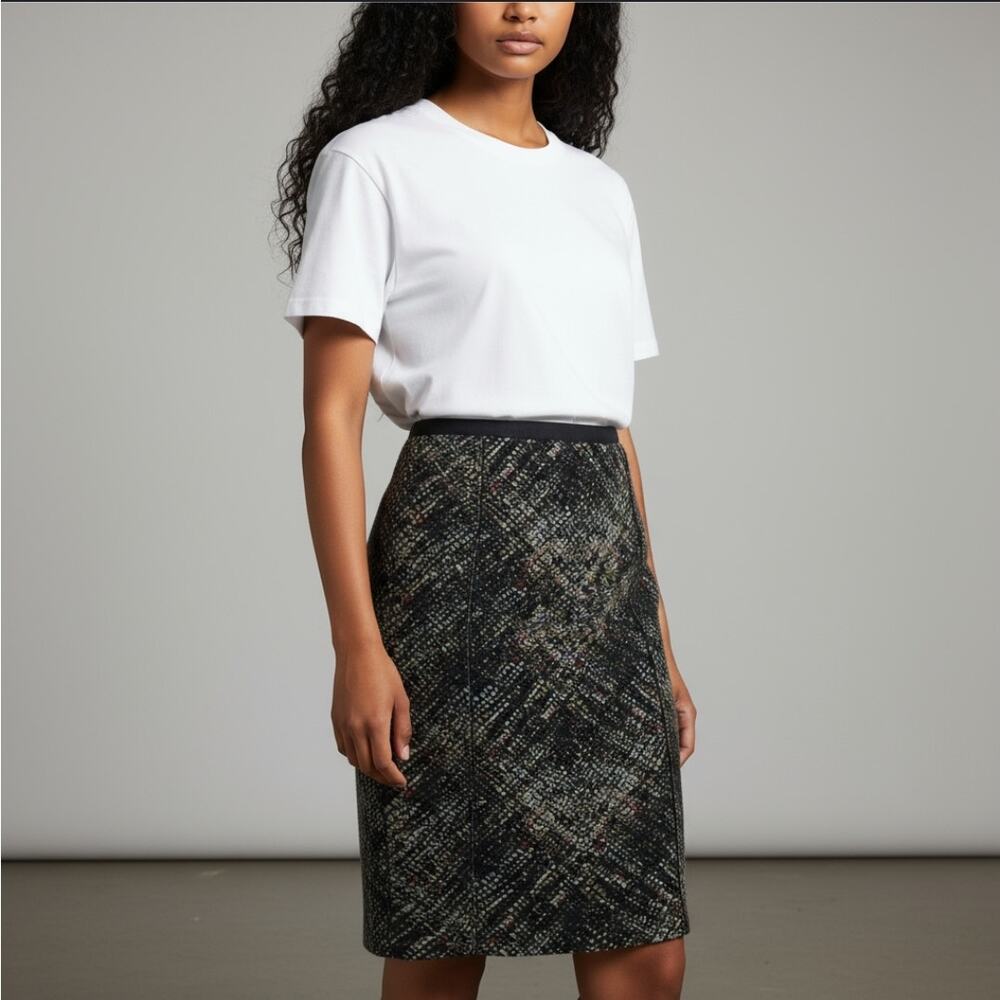 Etcetera Pencil Size 2 Print Pattern Skirt